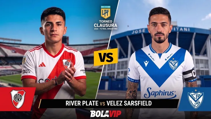 River y Vélez juegan uno de los partidos más importantes de la jornada en el fútbol argentino.
