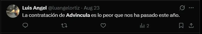 Fuente: 'X'.
