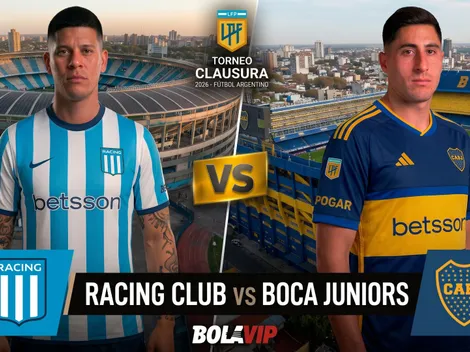 Dónde ver EN VIVO Racing vs. Boca por el Torneo Clausura 2026