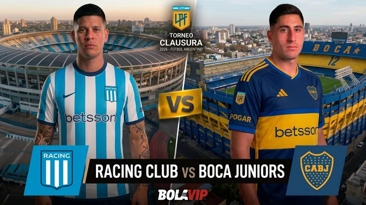 Racing y Boca se enfrentan en un gran duelo en Avellaneda.