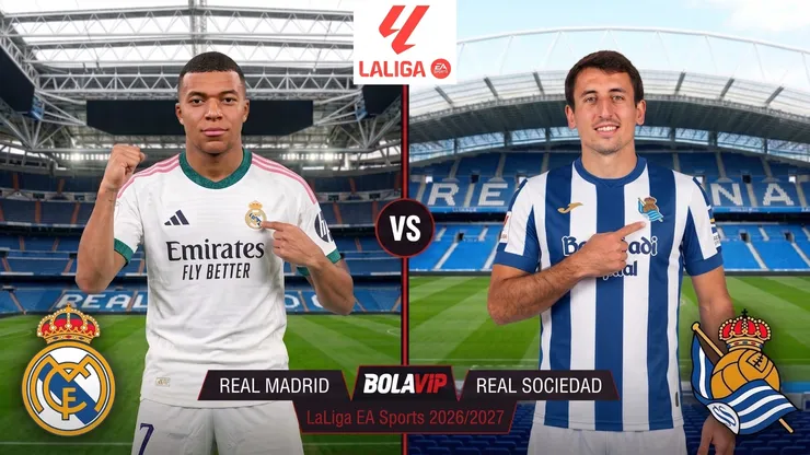 Real Madrid y Real Sociedad se enfrentan por el partido pendiente de LaLiga.