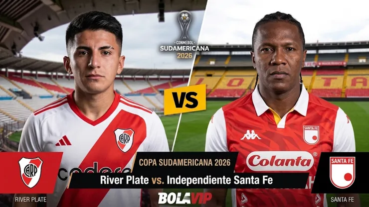 River Plate e Independiente Santa Fe se enfrentan por el partido de vuelta.