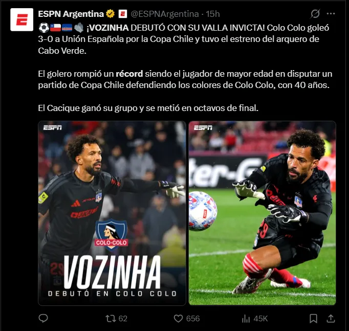 Fuente: ESPN Argentina.