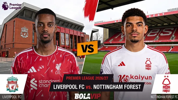Liverpool vs Nottingham Forest por la Premier League.