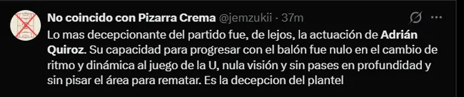 Fuente: 'X'.