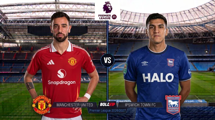 Manchester United se enfrenta al Ipswich Town por la Premier League.