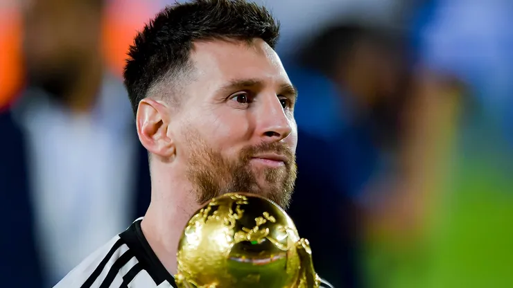 Messi, campeón del mundo con la Selección Argentina.