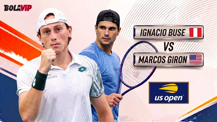 Ignacio Buse debuta en el cuadro principal del US Open 2026 ante Marcos Giron.