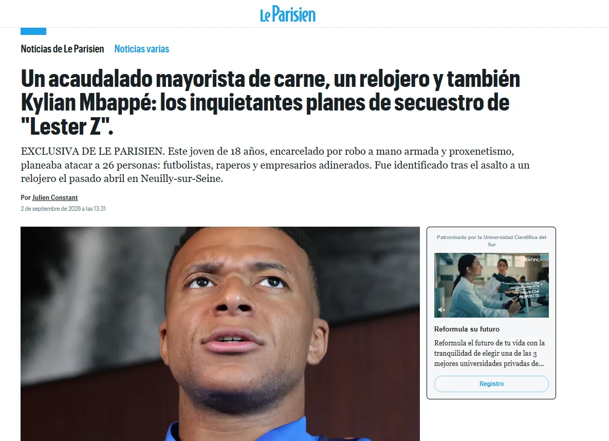 Fuente: Le Parisien.