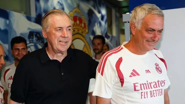 Carlo Ancelotti y José Mourinho.