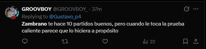 Fuente: 'X'.