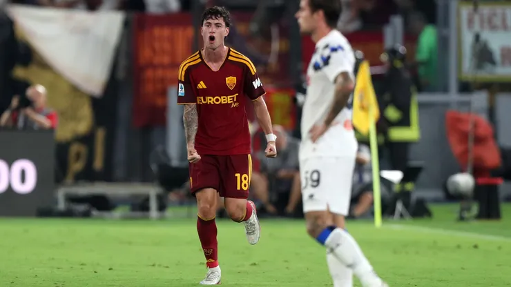 Matías Soulé, autor del gol del triunfo de la Roma ante Atalanta.
