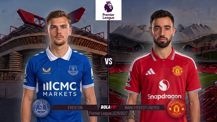 Everton y Manchester United se enfrentan por la Premier League.