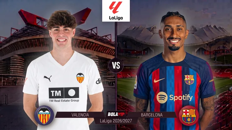 Valencia y Barcelona se enfrentan por LaLiga.