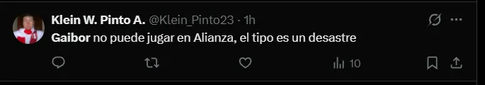 Fuente: 'X'.
