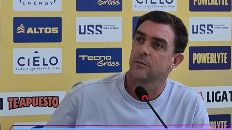 Pablo Guede, DT de Alianza Lima.