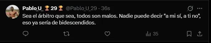 Fuente: 'X'.