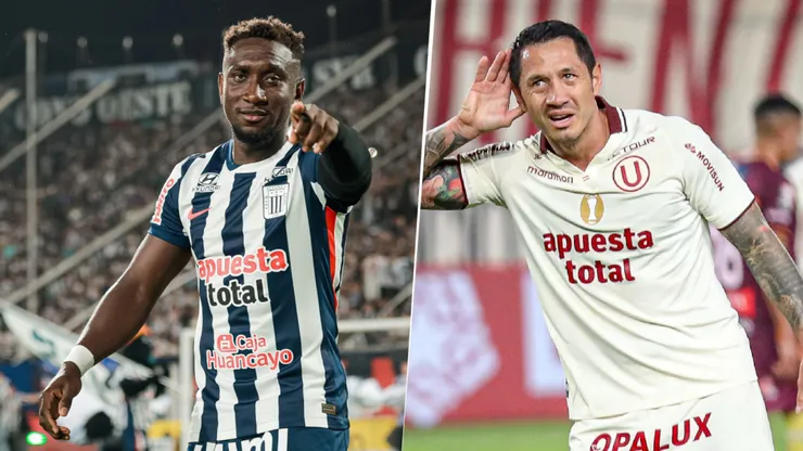 Eryc Castillo y Gianluca Lapadula, figuras de Alianza Lima y Universitario, respectivamente.