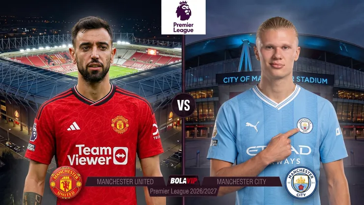 Manchester United vs. Manchester City por la Premier League.