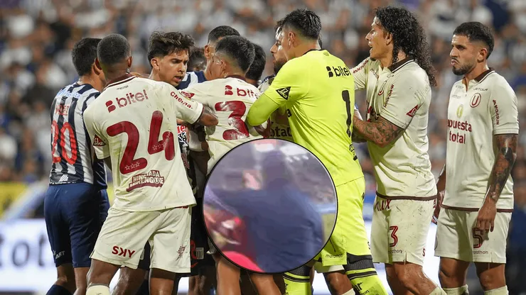 Universitario muestra agresiones de Alianza Lima mediante video.