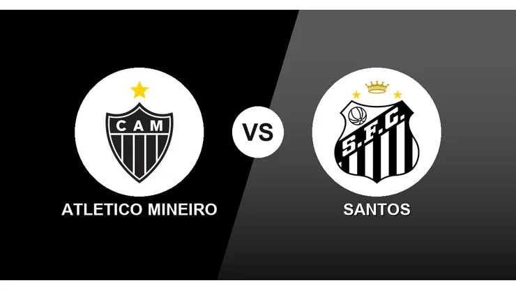 Atlético Mineiro vs. Santos por la Copa Sudamericana.