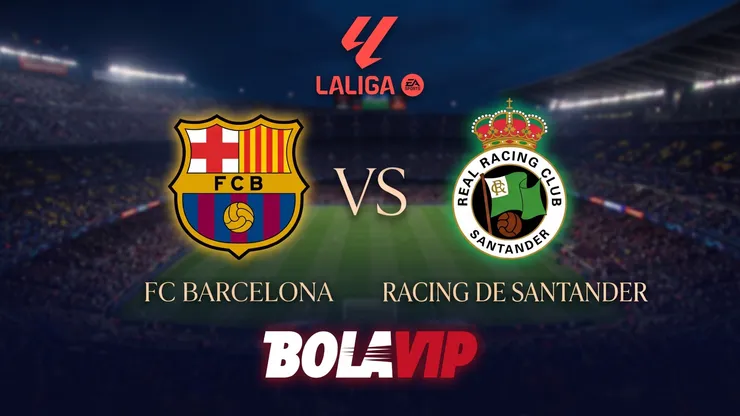 Barcelona y Racing de Santander se enfrentan por LaLiga.