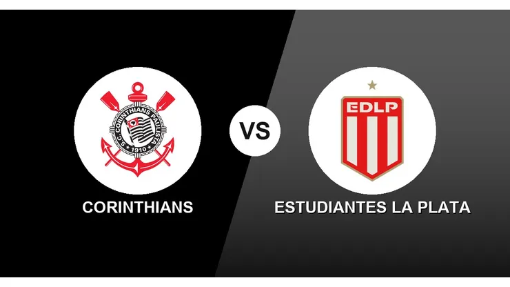 Corinthians vs. Estudiantes La Plata por la Copa Libertadores.