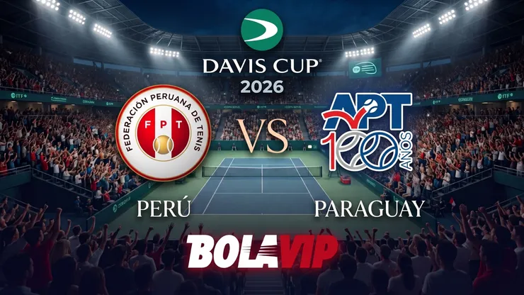 Perú y Paraguay se enfrentan por la Copa Davis.