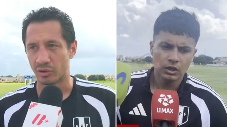 Gianluca Lapadula y Jairo Concha.