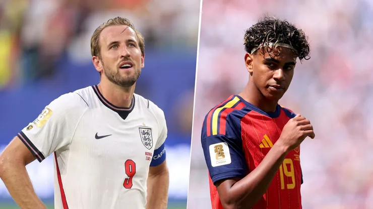Harry Kane y Lamine Yamal, figuras de Inglaterra y España, respectivamente.