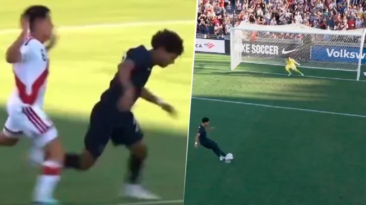 Polémico penal cobrado por el árbitro y gol de Malik Tillman.