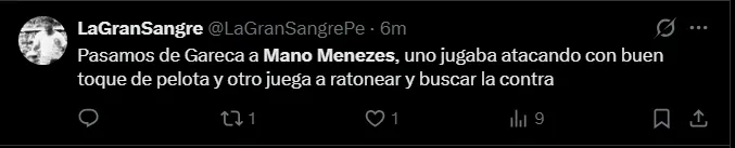 Fuente: 'X'.