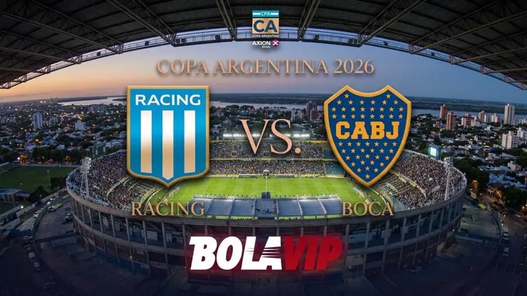 Racing y Boca se enfrentan por Copa Argentina.
