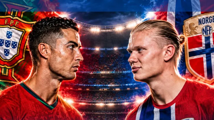Las alineaciones para el Portugal vs. Noruega con Cristiano Ronaldo y Haaland.