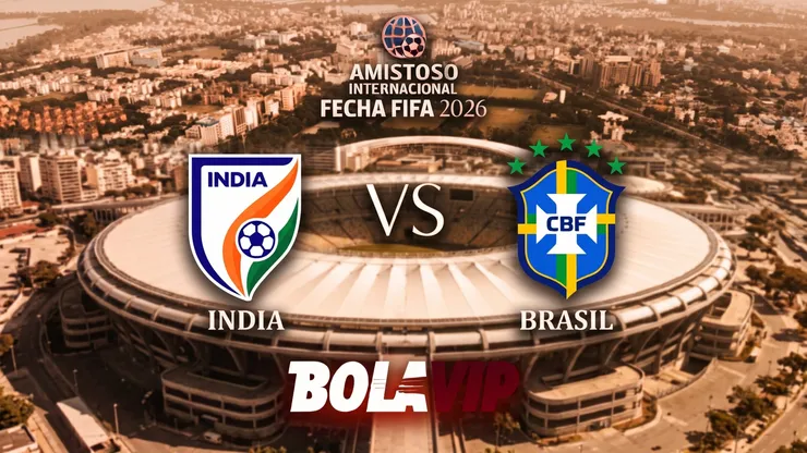 Brasil visita a la selección de la India en un amistoso en Calcuta.