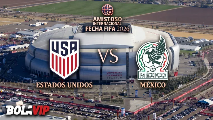 Estados Unidos y México se enfrentan en un amistoso en el State Farm Stadium de Glendale, Arizona.