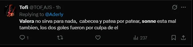 Fuente: 'X'.