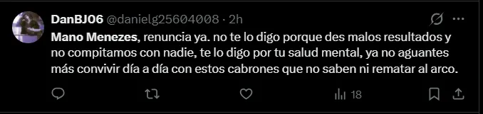 Fuente: 'X'.
