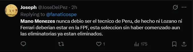 Fuente: 'X'.