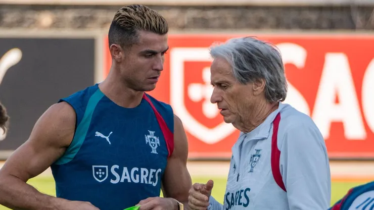 Cristiano Ronaldo y Jorge Jesus.