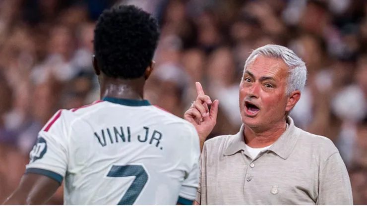 Vinicius Jr. y José Mourinho.
