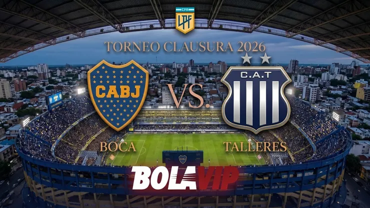 Boca y Talleres se enfrentan en La Bombonera.