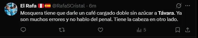 Fuente: 'X'.