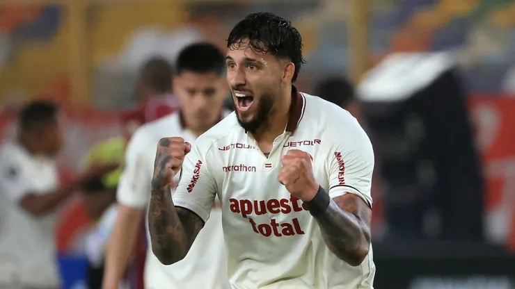 Caín Fara, en un partido de Copa Libertadores en 2026.