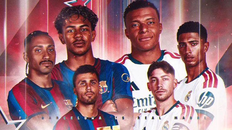 Las alineaciones confirmadas del FC Barcelona vs. Real Madrid.
