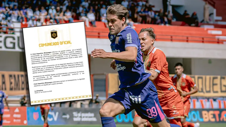 CD Moquegua denuncia que sus futbolistas fueron sobornados.
