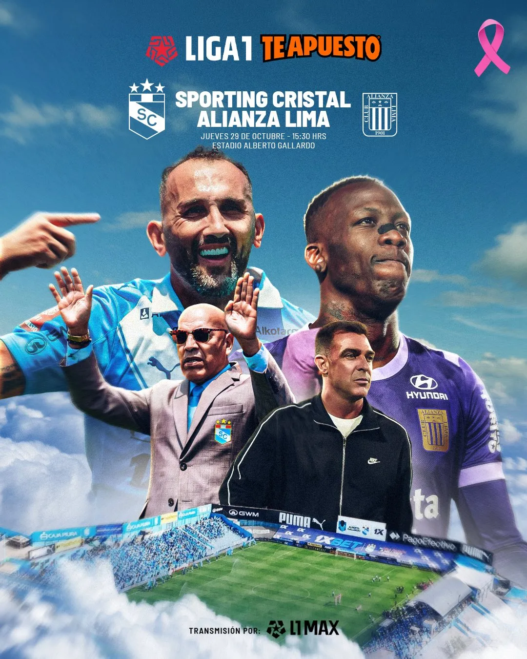 Entérate dónde ver el Sporting Cristal vs. Alianza Lima por la Liga 1. (Foto: X).