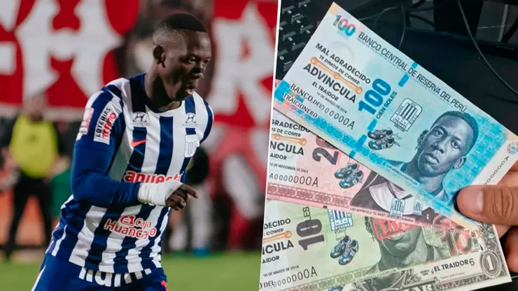 Hinchas de Sporting Cristal preparan billetes especiales contra Luis Advíncula.