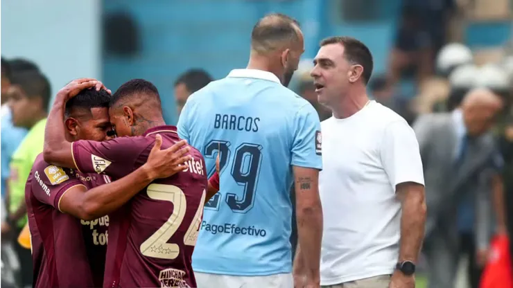 Hernán Barcos, Pablo Guede, Edison Flores y Andy Polo.