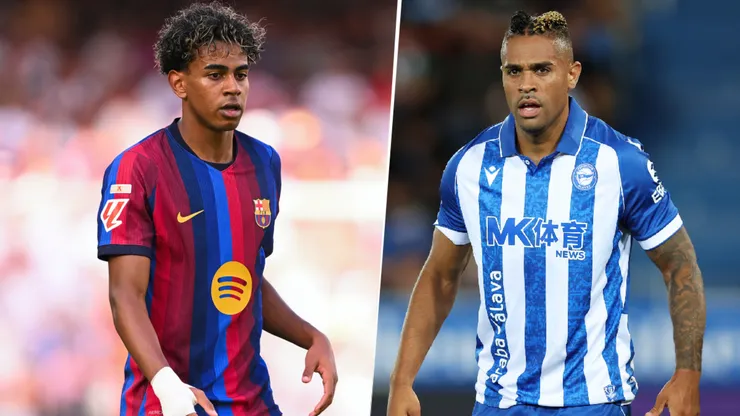 Lamine Yamal y Mariano Díaz, figuras de Barcelona y Deportivo Alavés.